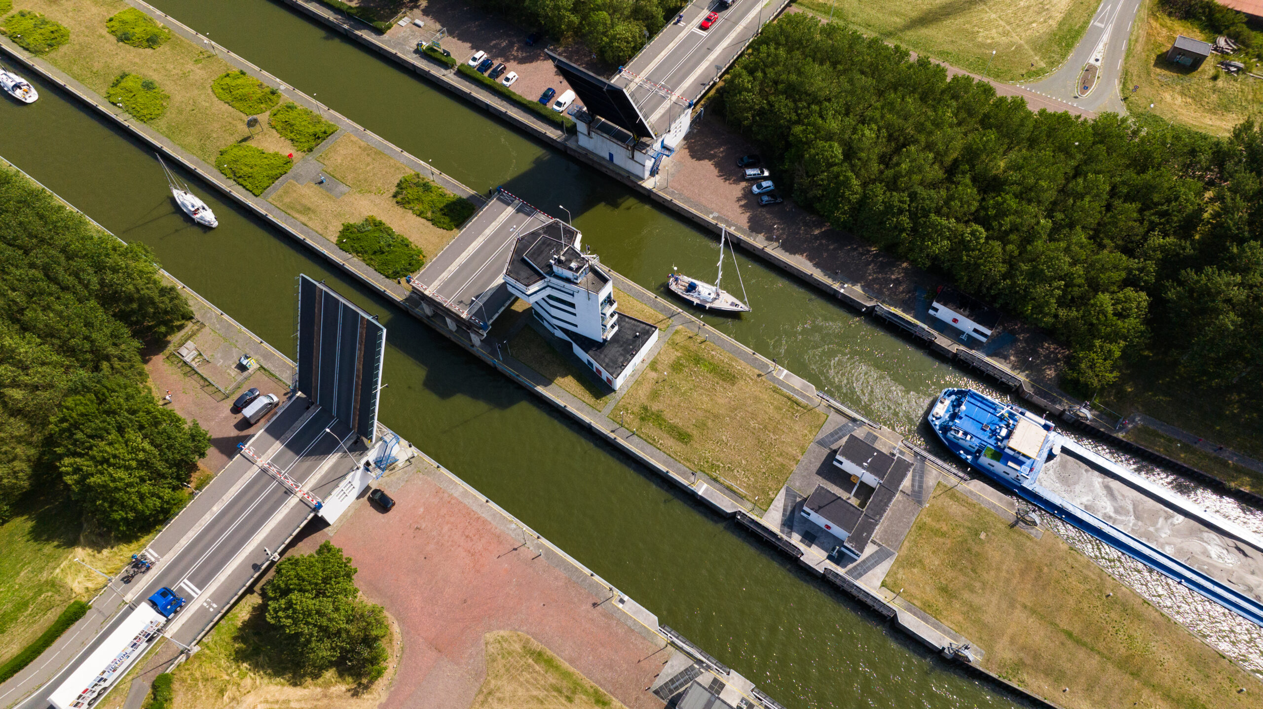 openstaande sluis