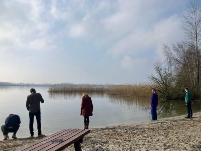 IJ-team aan de oevers van het Wolderwijd
